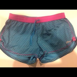 Asics blue athletic shorts!!