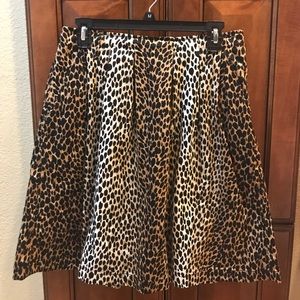 Leopard print skirt