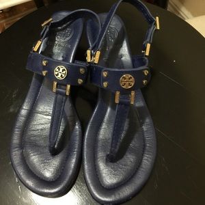 Tory Burch deep blue shoe 6.5M