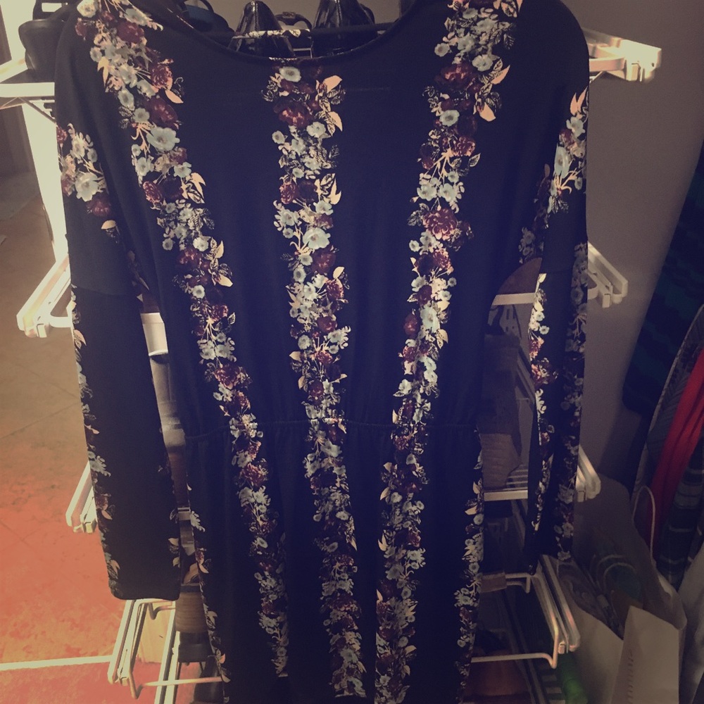 BCBGeneration black floral dress!