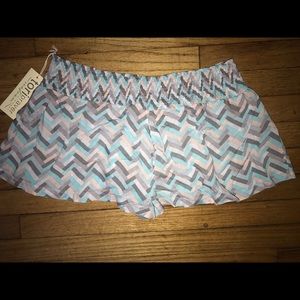 Tori praver cover up shorts beach size large NWT