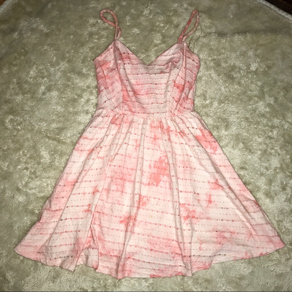 Pink Tie Dye Dress