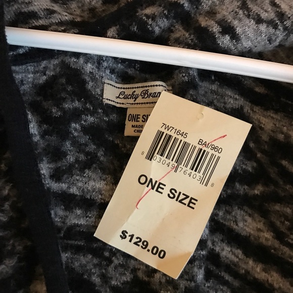 nwt - LUCKY BRAND wool poncho - Picture 6 of 7