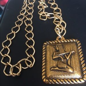 Gold necklace set made in France stamp