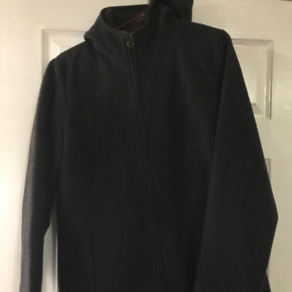 Black/gray coat
