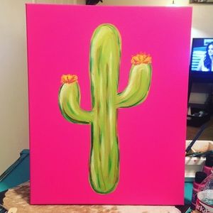 Cactus Pink Painting