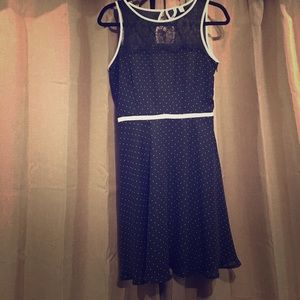 Lauren Conrad Black polka dot dress Size 4