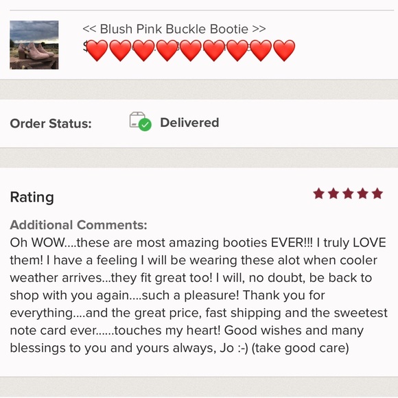 LAST TWO! << Blush Pink Buckle Bootie >> - Picture 6 of 6