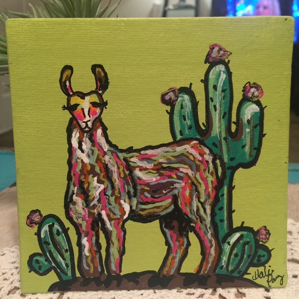 Llama Painting - Picture 1 of 1