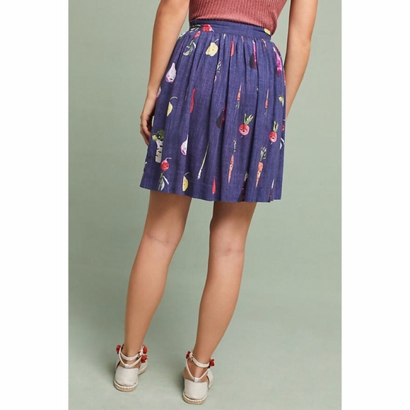 Anthropologie Pepaloves Elisabeth Veggie Skirt HTF - Picture 3 of 5