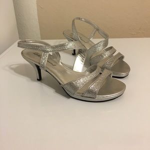 Silver wedding sandles