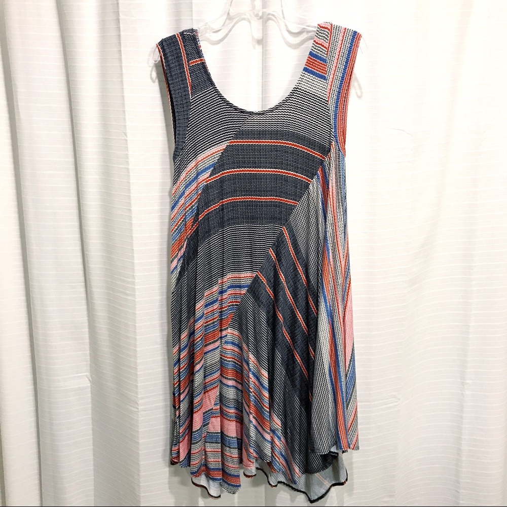 Anthropologie Stretchy Patchwork Swing Dress