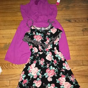 Women lot of 2 summer mini dresses by xhilaration