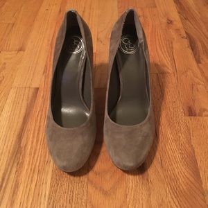 Jessica Simpson Grey Suede Heels