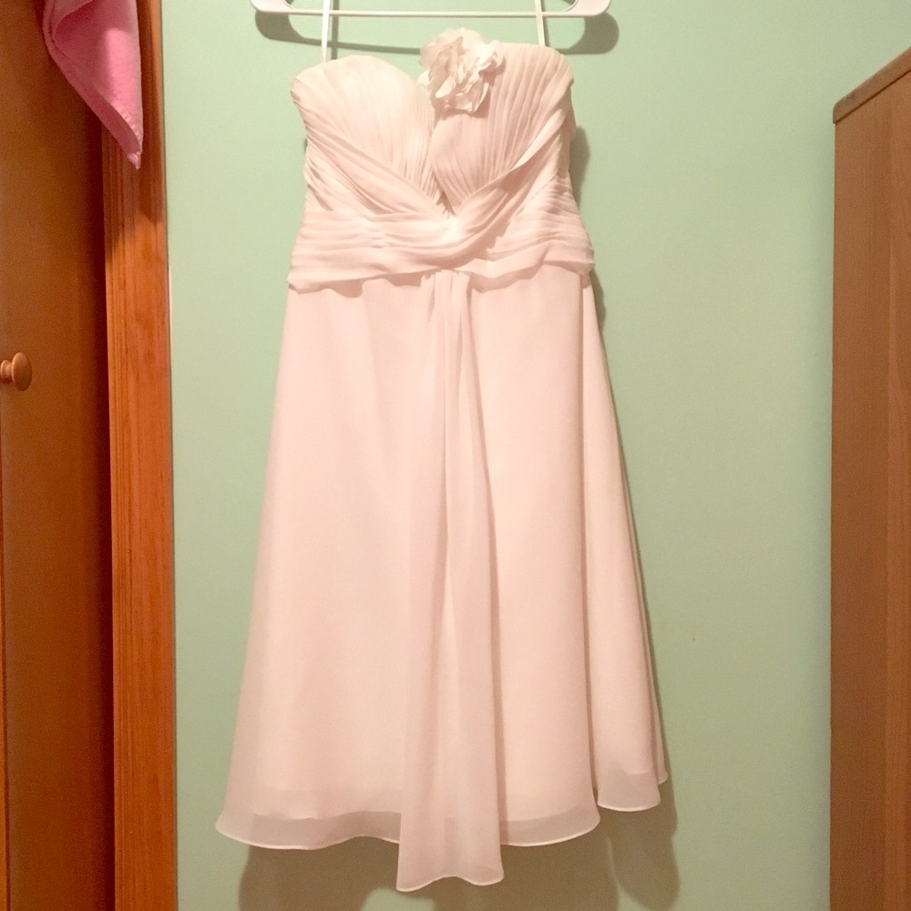 White bridesmaid dress