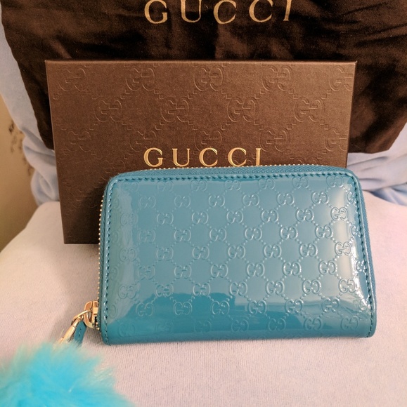 🚫sold Authentic Gucci Mini Wallet Zip around - Picture 2 of 8
