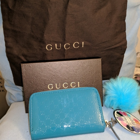 🚫sold Authentic Gucci Mini Wallet Zip around - Picture 3 of 8