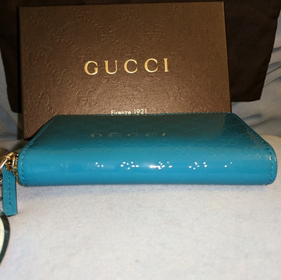 🚫sold Authentic Gucci Mini Wallet Zip around - Picture 6 of 8