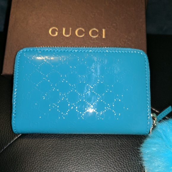 🚫sold Authentic Gucci Mini Wallet Zip around - Picture 8 of 8