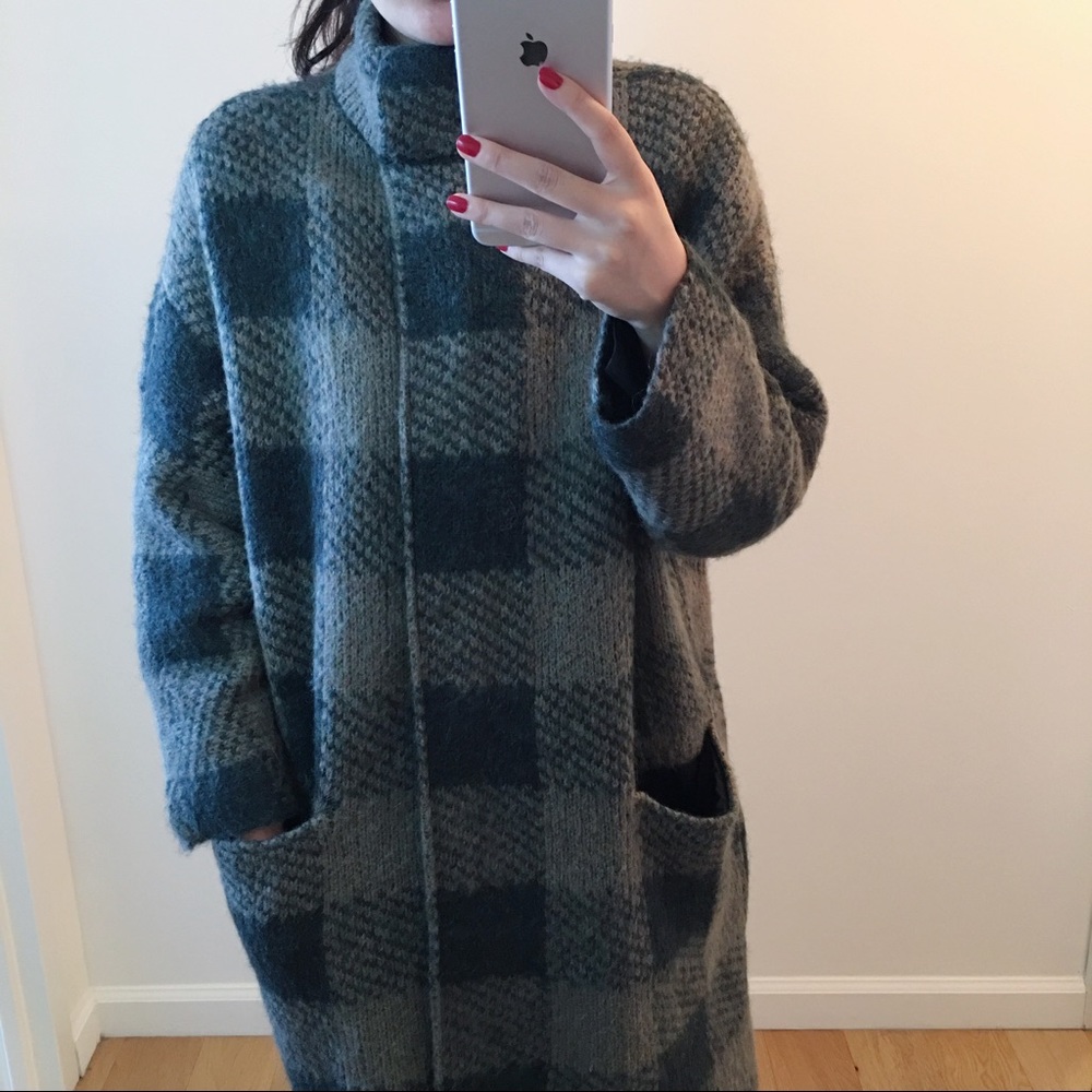 Own-rag and bone green long wool jacket - Picture 6 of 8