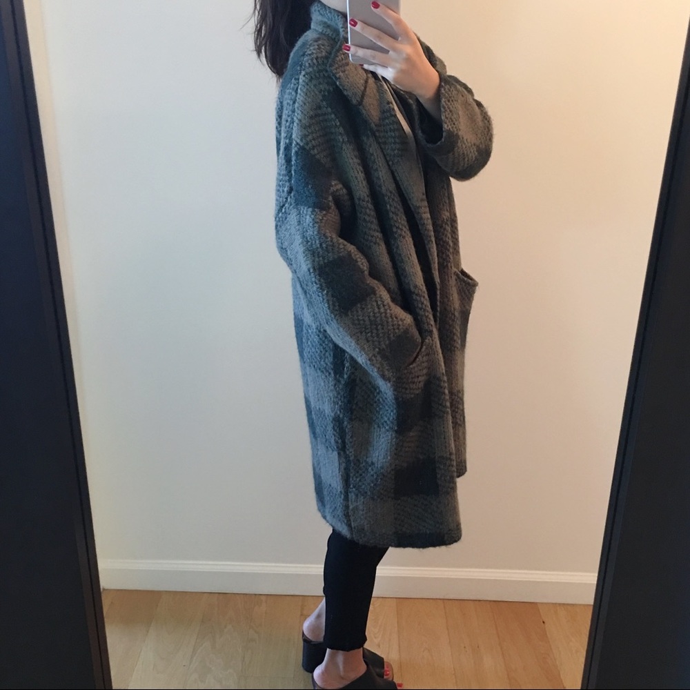Own-rag and bone green long wool jacket - Picture 5 of 8