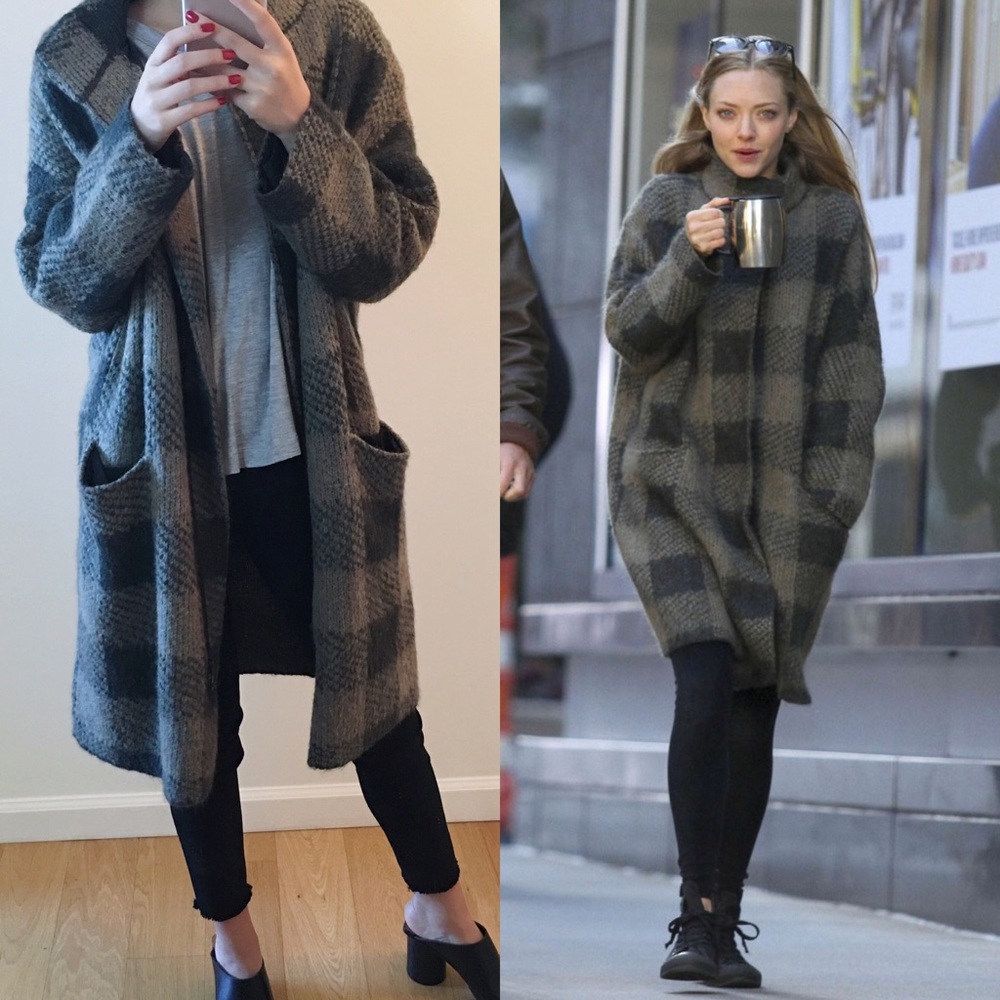 Own-rag and bone green long wool jacket - Picture 2 of 8