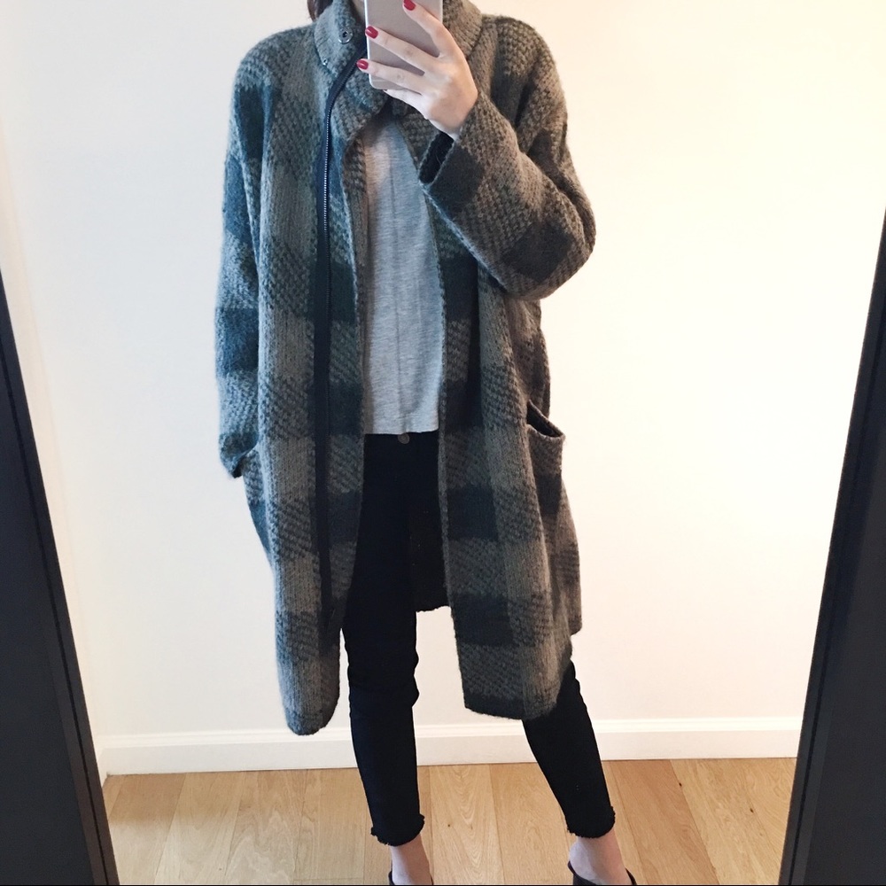 Own-rag and bone green long wool jacket - Picture 4 of 8