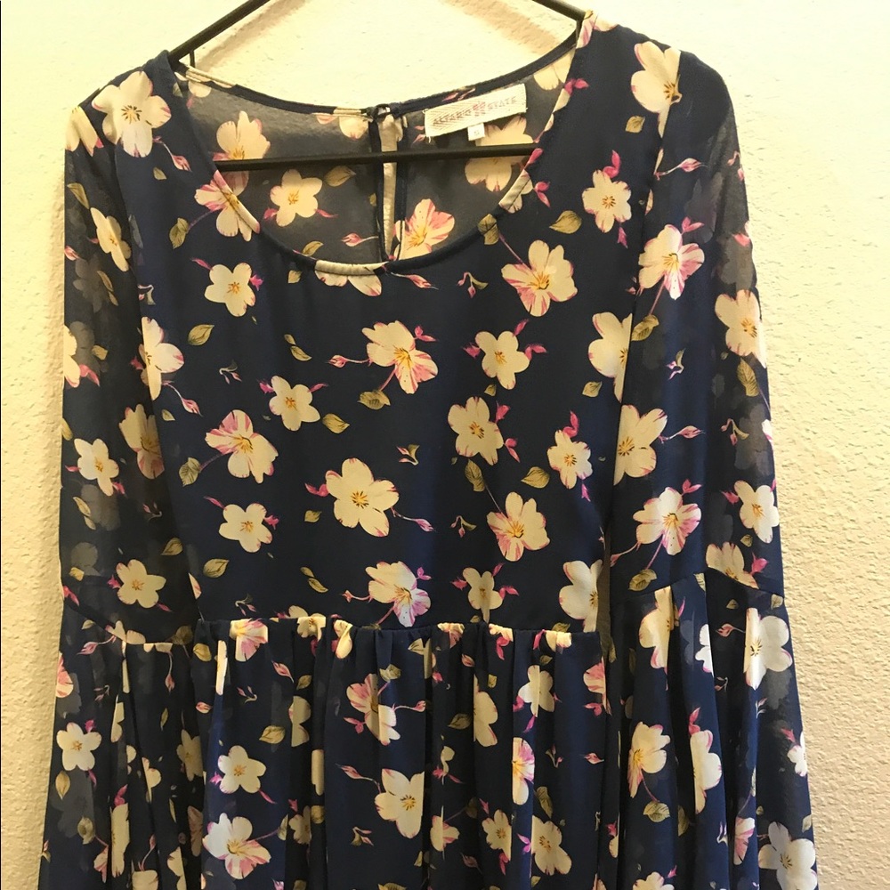 Altered State flower 70s dress