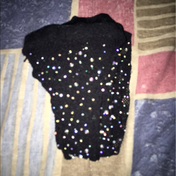 Rhinestone Fishnet Stockings - Picture 3 of 4