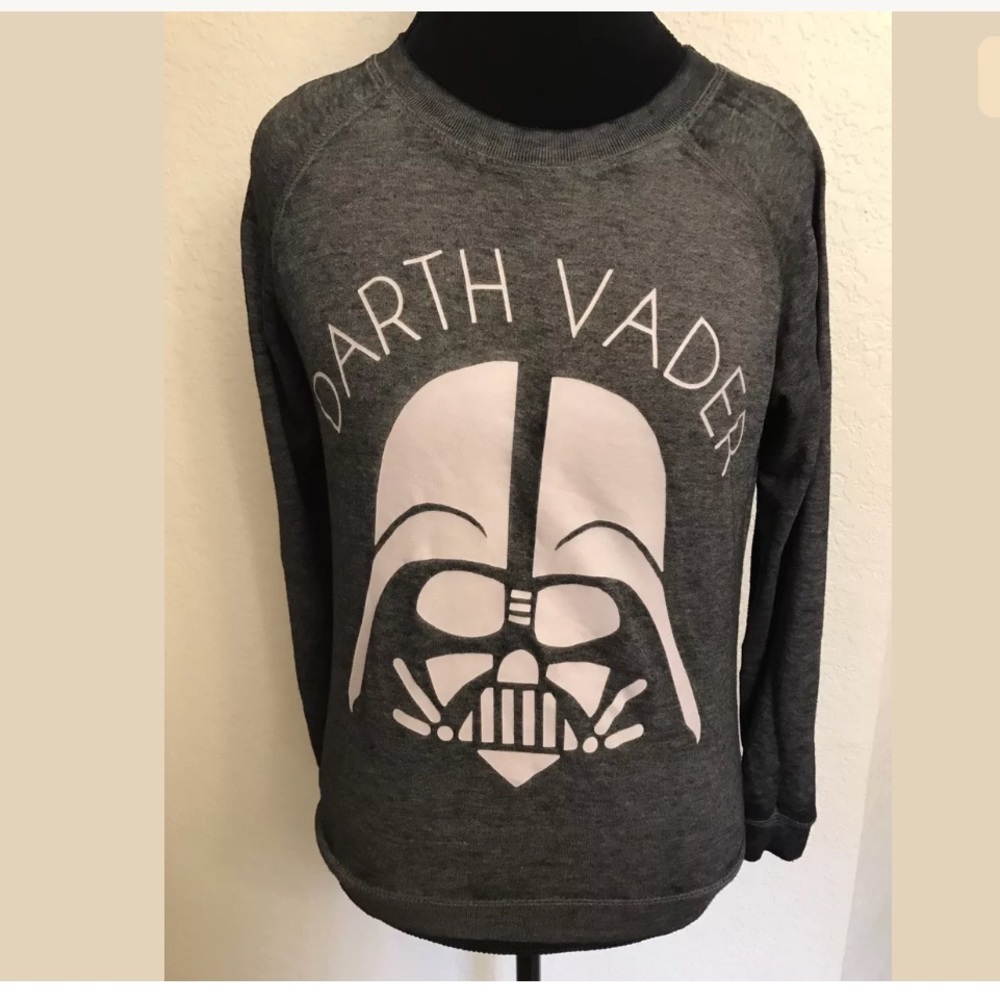 Star Wars Darth Vader Women's Gray Sweater Sz XS