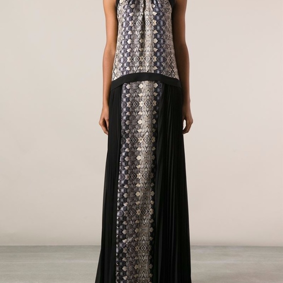 NWT Philosophy Black Snakeskin Printed Maxi Dress - Picture 3 of 3