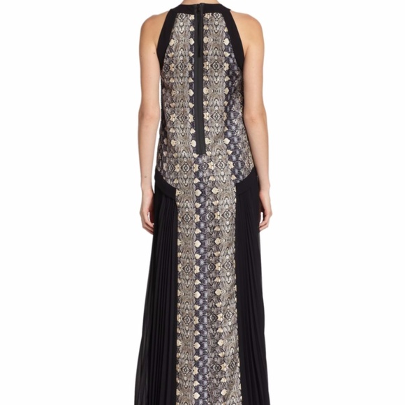 NWT Philosophy Black Snakeskin Printed Maxi Dress - Picture 2 of 3