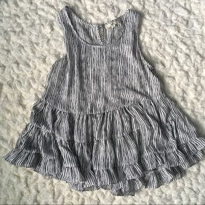 Black&awhile patterned tank top