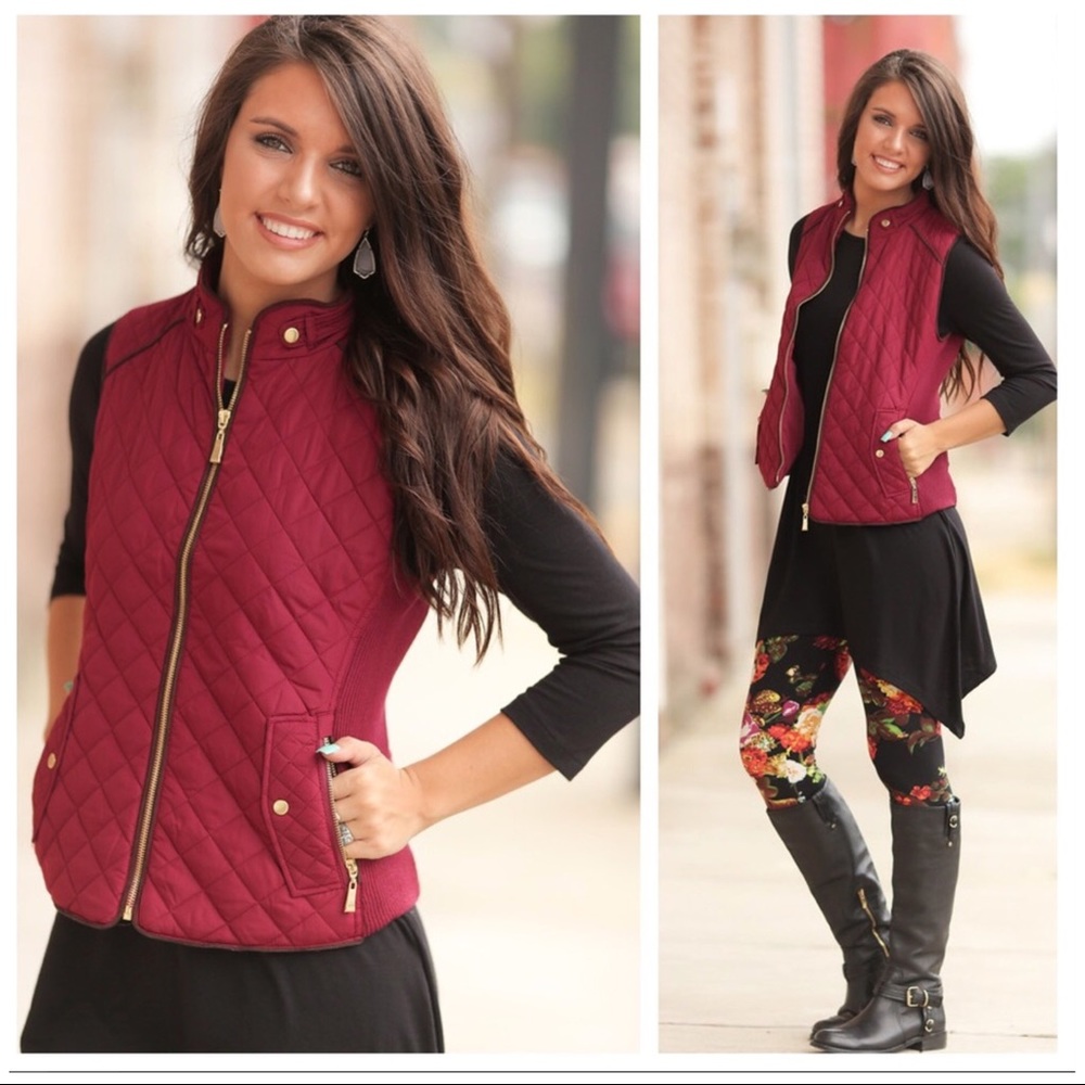 🎉SOLD ON POSHMARK Quilted Zipper Vest - Picture 3 of 3