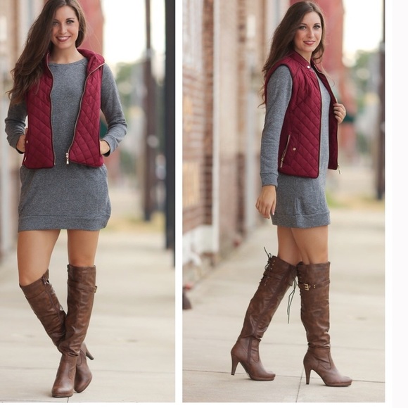 🎉SOLD ON POSHMARK Quilted Zipper Vest - Picture 2 of 3