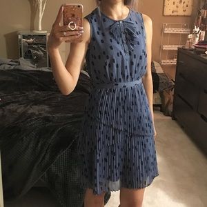 Banana Republic 00P grayish blue spotted dress