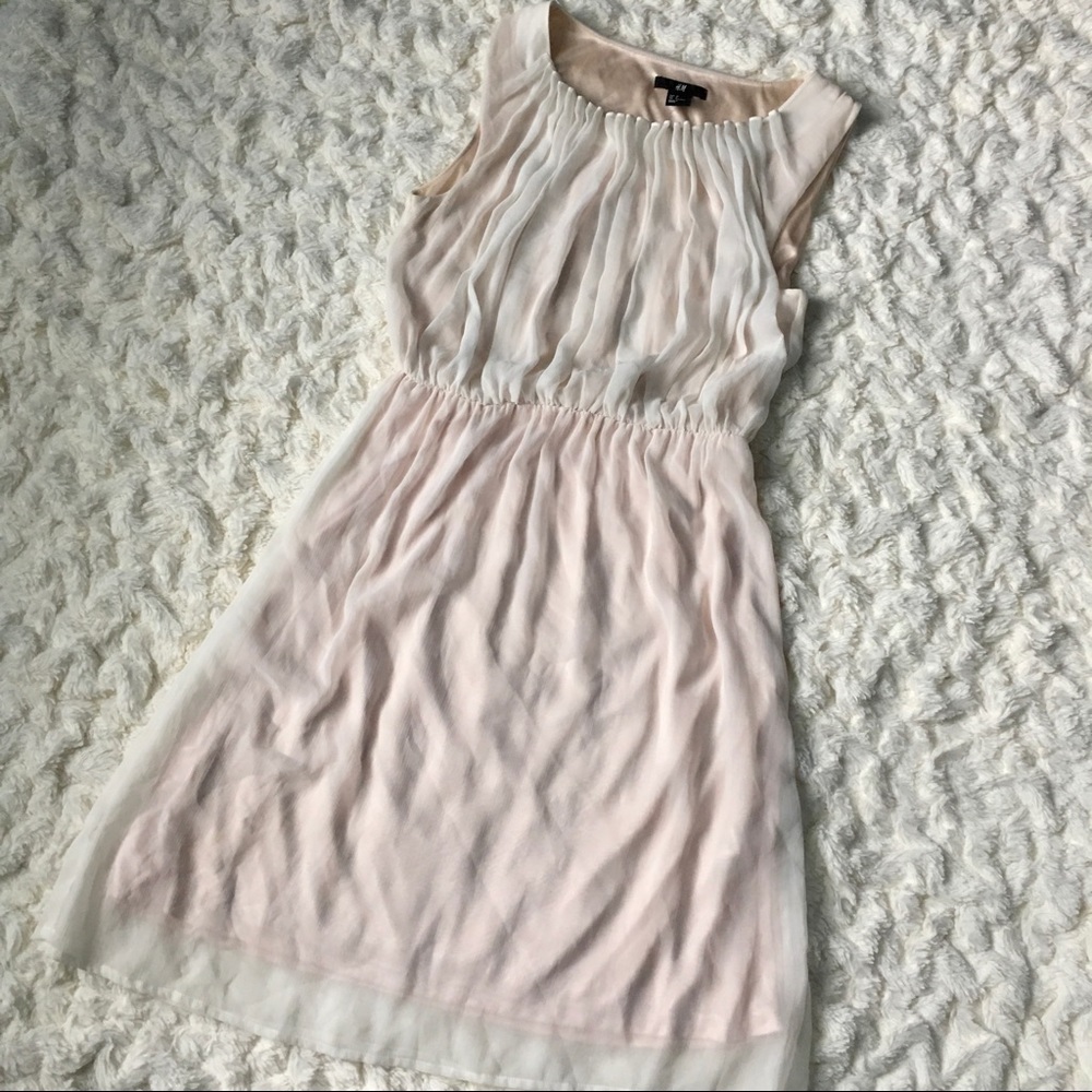 Cream chiffon dress