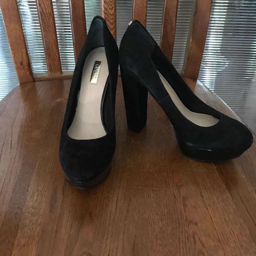 GUESS suede heels