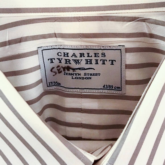 Vintage Charles Tyrwhitt french-cuffed dress shirt - Picture 2 of 4