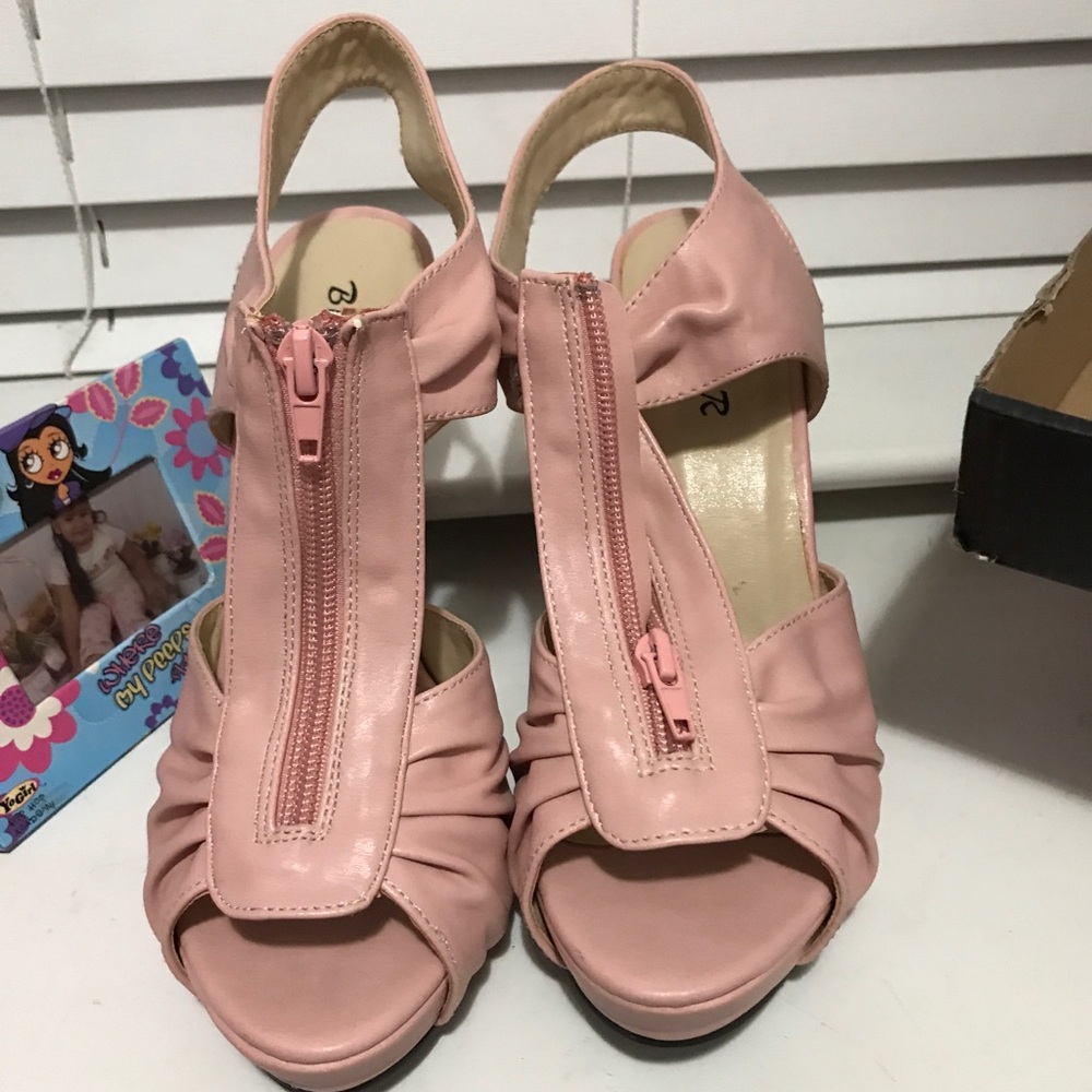 Pink high heels