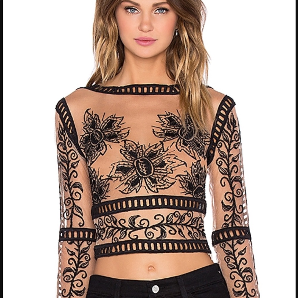 For Love and Lemons Sheer Top!