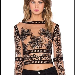 For Love and Lemons Sheer Top!