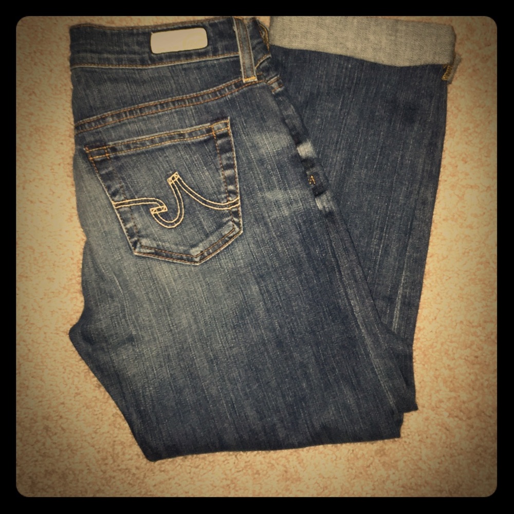 AG tomboy crop jeans size 25