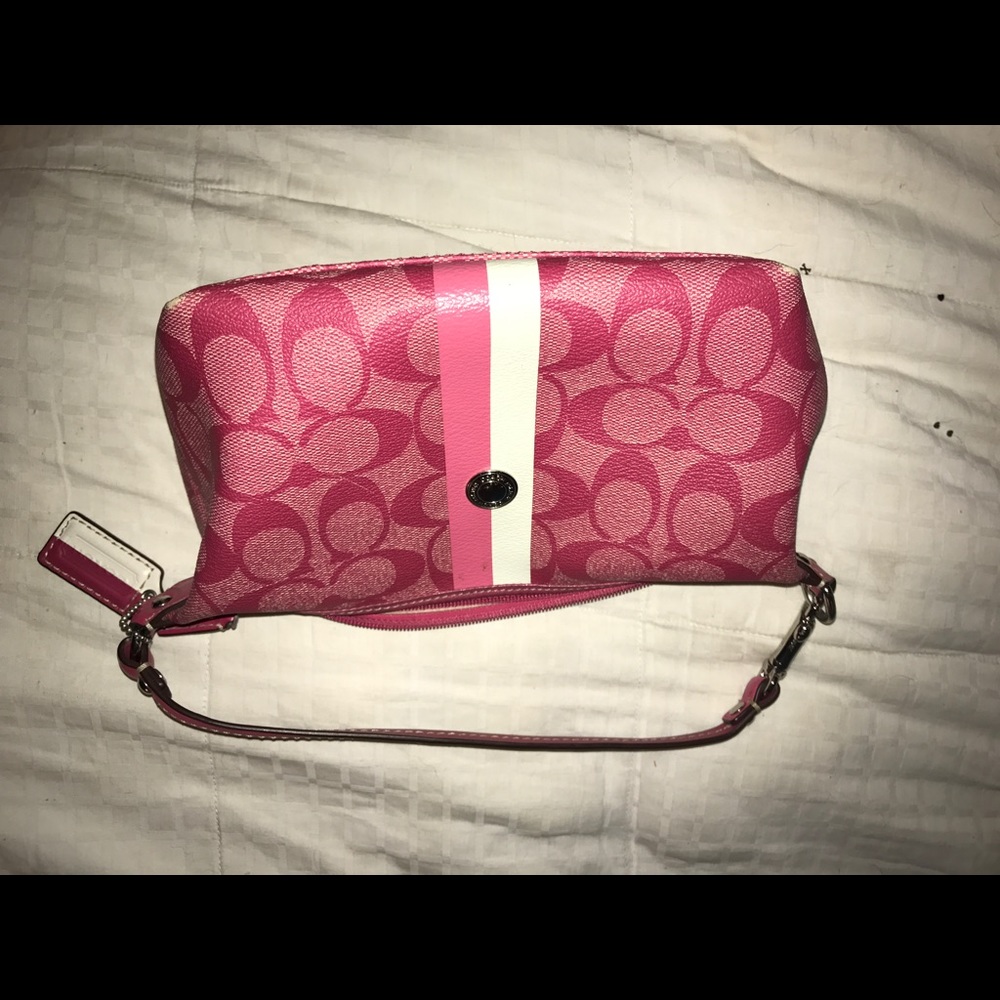 Pink Leather Coach Purse