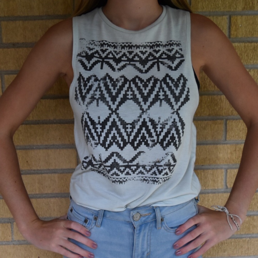 open back tribal tank