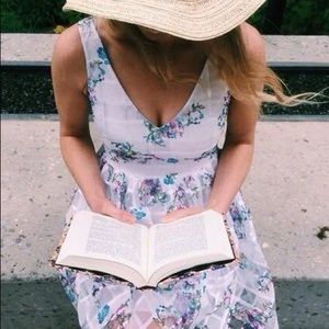 Anthro Maeve Peony Garden Dress