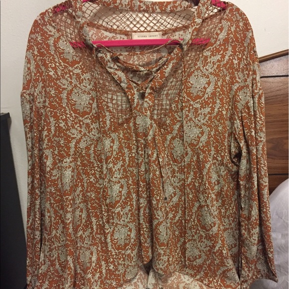 Gilded Intent boho blouse - Picture 1 of 5