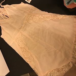 Free People Light Pink Lace Dress - Brand New!