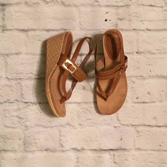 Style & Co. Shoes - Tan Style & Co Wedge Sandals