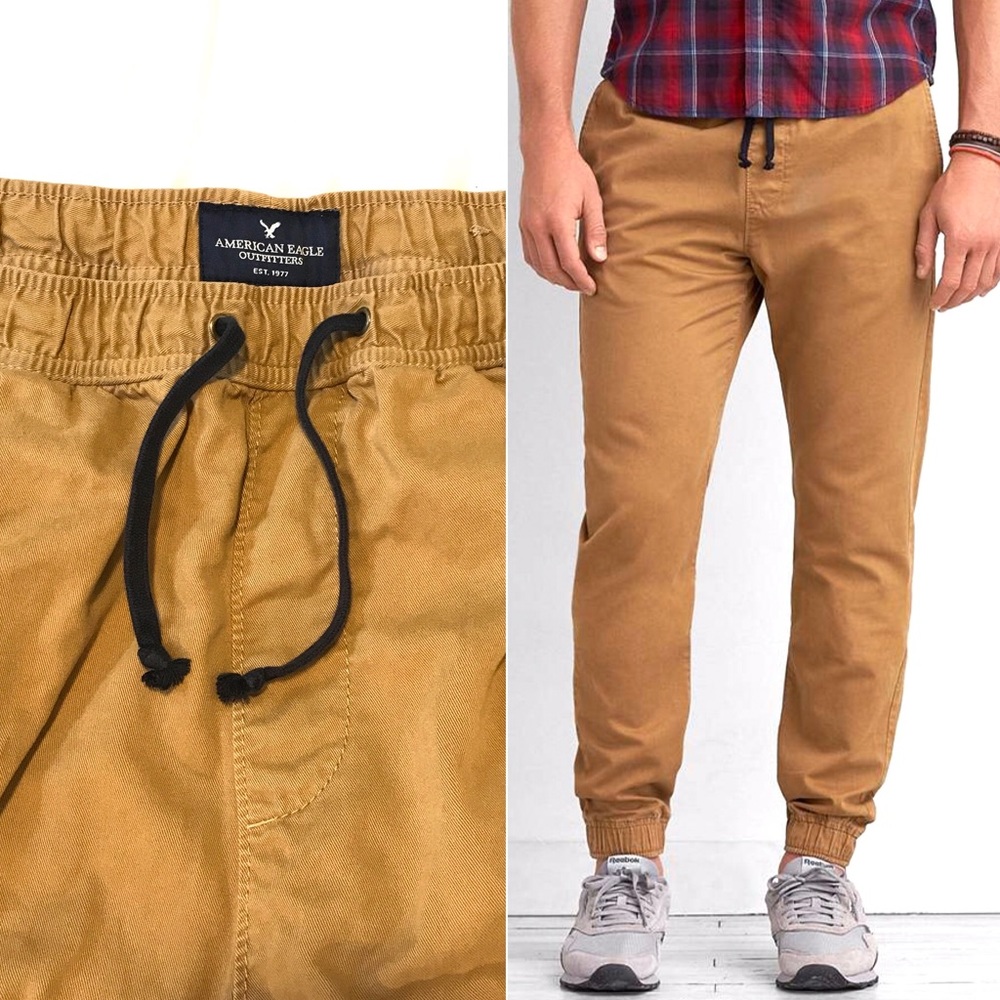 SALE 🎉 AEO Men's Khaki Jogger Pants